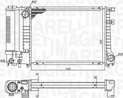 Magneti Marelli 350213240000 - Radiator, engine cooling autospares.lv