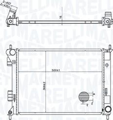 Magneti Marelli 350213204300 - Radiator, engine cooling autospares.lv