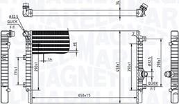 Magneti Marelli 350213214000 - Radiator, engine cooling autospares.lv