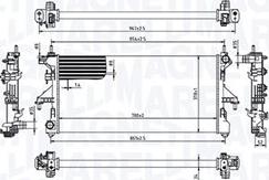 Magneti Marelli 350213215000 - Radiator, engine cooling autospares.lv