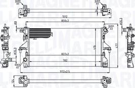 Magneti Marelli 350213215200 - Radiator, engine cooling autospares.lv