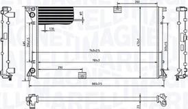 Magneti Marelli 350213213400 - Radiator, engine cooling autospares.lv