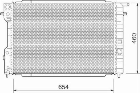 Magneti Marelli 350213280000 - Radiator, engine cooling autospares.lv