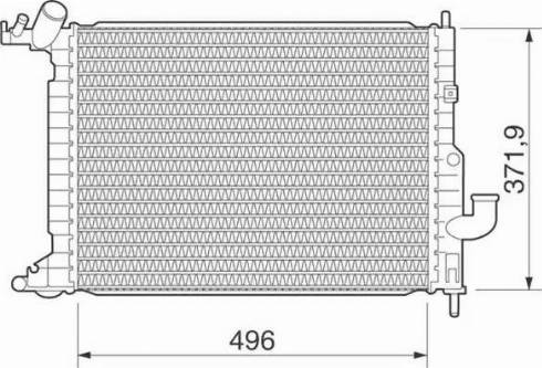 Magneti Marelli 350213282000 - Radiator, engine cooling autospares.lv