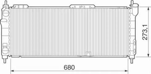 Magneti Marelli 350213275000 - Radiator, engine cooling autospares.lv