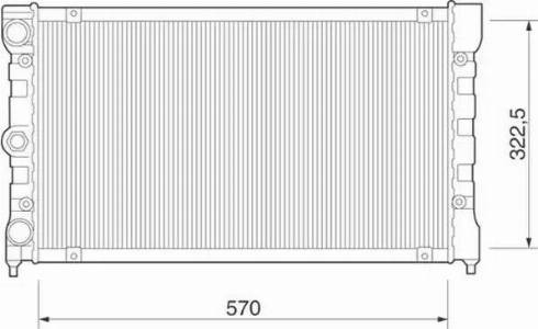 Magneti Marelli 350213270000 - Radiator, engine cooling autospares.lv