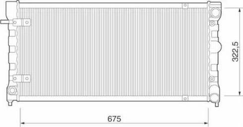 Magneti Marelli 350213272000 - Radiator, engine cooling autospares.lv