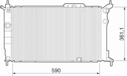 Magneti Marelli 350213277000 - Radiator, engine cooling autospares.lv