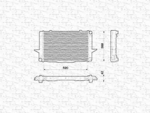 Magneti Marelli 350213790000 - Radiator, engine cooling autospares.lv