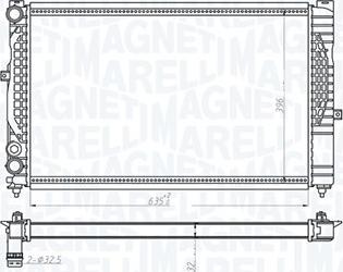 Magneti Marelli 350213712000 - Radiator, engine cooling autospares.lv