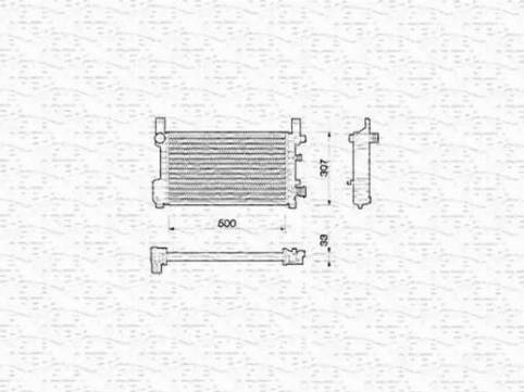 Magneti Marelli 350213784000 - Radiator, engine cooling autospares.lv