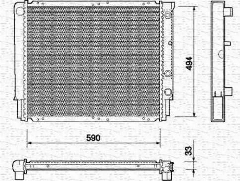 Magneti Marelli 350213734000 - Radiator, engine cooling autospares.lv