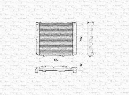 Magneti Marelli 350213774000 - Radiator, engine cooling autospares.lv