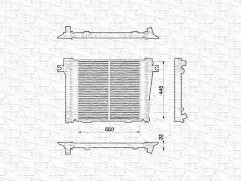 Magneti Marelli 350213771000 - Radiator, engine cooling autospares.lv