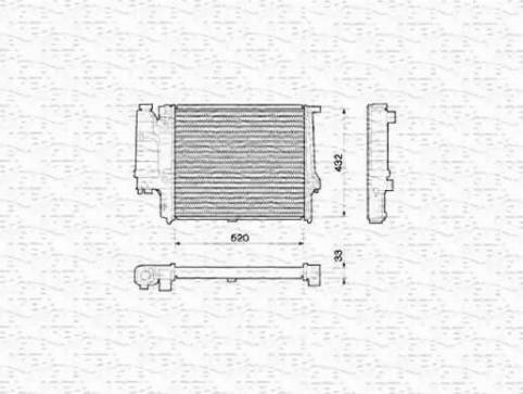 Magneti Marelli 350213773000 - Radiator, engine cooling autospares.lv