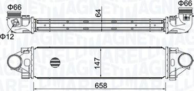 Magneti Marelli 351319204990 - Intercooler, charger autospares.lv