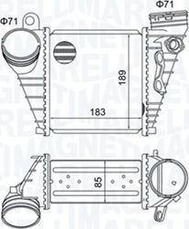 Magneti Marelli 351319205230 - Intercooler, charger autospares.lv