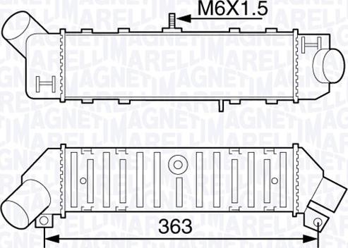 Magneti Marelli 351319203600 - Intercooler, charger autospares.lv