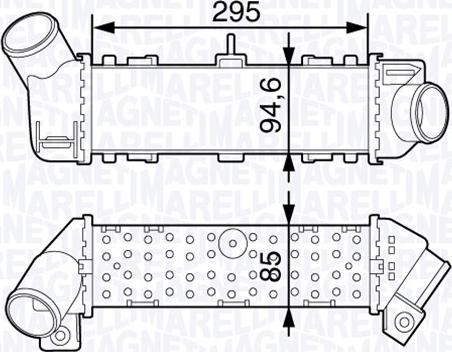 Magneti Marelli 351319203260 - Intercooler, charger autospares.lv