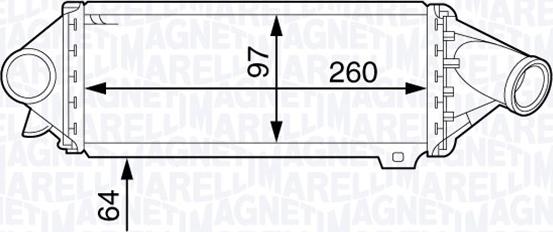 Magneti Marelli 351319202460 - Intercooler, charger autospares.lv