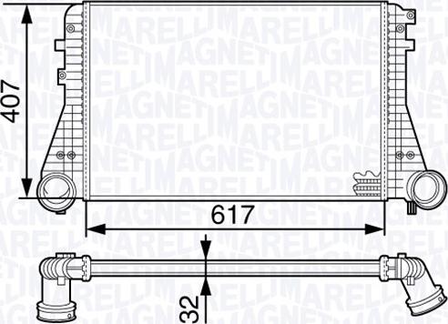 Magneti Marelli 351319202020 - Intercooler, charger autospares.lv