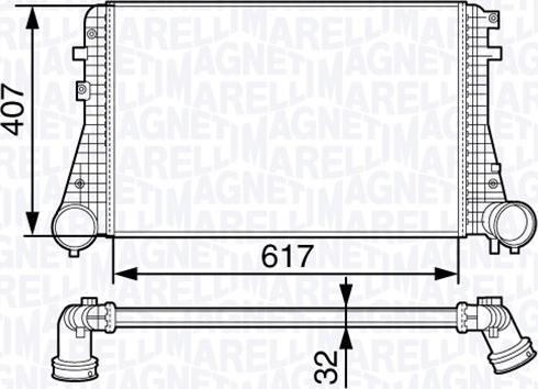Magneti Marelli 351319202160 - Intercooler, charger autospares.lv