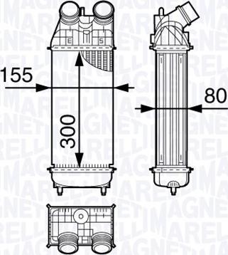 Magneti Marelli 351319202860 - Intercooler, charger autospares.lv