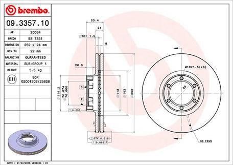 Magneti Marelli 360406041900 - Brake Disc autospares.lv