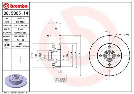 Magneti Marelli 360406048300 - Brake Disc autospares.lv