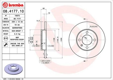 Magneti Marelli 360406047900 - Brake Disc autospares.lv