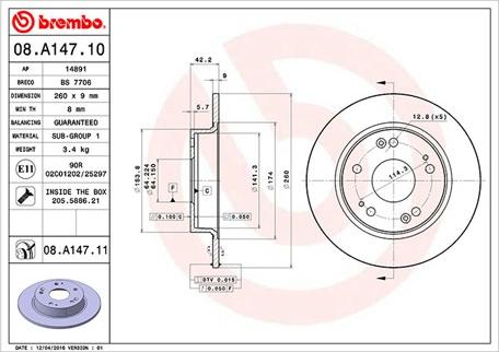 Magneti Marelli 360406065500 - Brake Disc autospares.lv