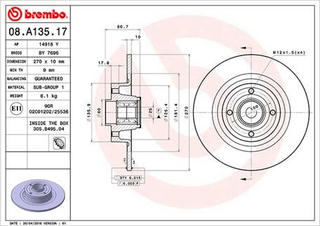 Magneti Marelli 360406060600 - Brake Disc autospares.lv