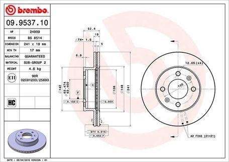 Magneti Marelli 360406004900 - Brake Disc autospares.lv