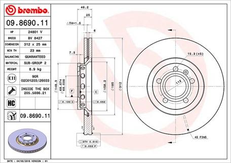 Magneti Marelli 360406001601 - Brake Disc autospares.lv