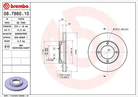 Magneti Marelli 360406019500 - Brake Disc autospares.lv