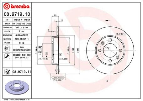 Magneti Marelli 360406019100 - Brake Disc autospares.lv