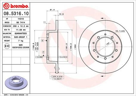 Magneti Marelli 360406014100 - Brake Disc autospares.lv