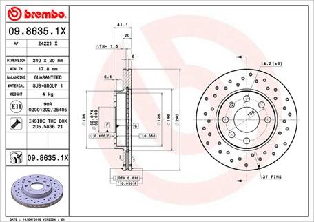 Magneti Marelli 360406039302 - Brake Disc autospares.lv