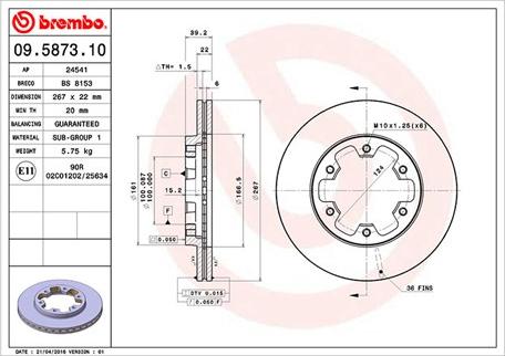 Magneti Marelli 360406034800 - Brake Disc autospares.lv