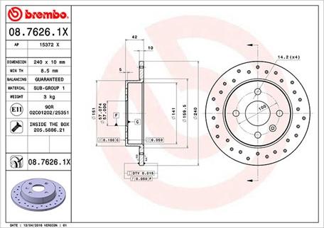 Magneti Marelli 360406038902 - Brake Disc autospares.lv