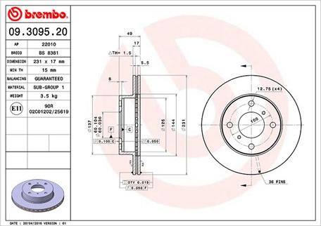 Magneti Marelli 360406027300 - Brake Disc autospares.lv