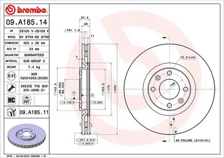 Magneti Marelli 360406070000 - Brake Disc autospares.lv