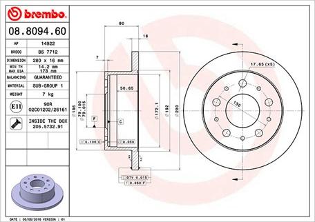 Magneti Marelli 360406072800 - Brake Disc autospares.lv