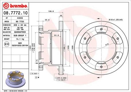 Magneti Marelli 360406106100 - Brake Disc autospares.lv