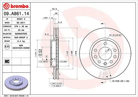 Magneti Marelli 360406103200 - Brake Disc autospares.lv