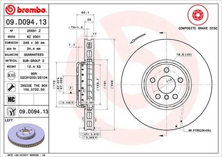 Magneti Marelli 360406132504 - Brake Disc autospares.lv