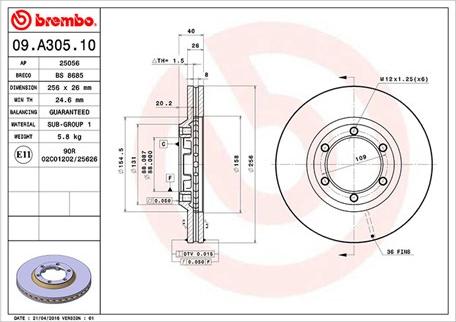 Magneti Marelli 360406126500 - Brake Disc autospares.lv