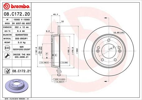 Magneti Marelli 360406121600 - Brake Disc autospares.lv