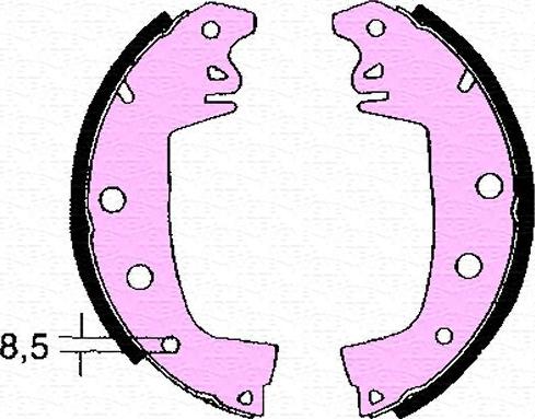 Magneti Marelli 360219196141 - Brake Shoe, Drum brakes autospares.lv