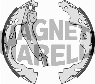 Magneti Marelli 360219198309 - Brake Shoe, Drum brakes autospares.lv